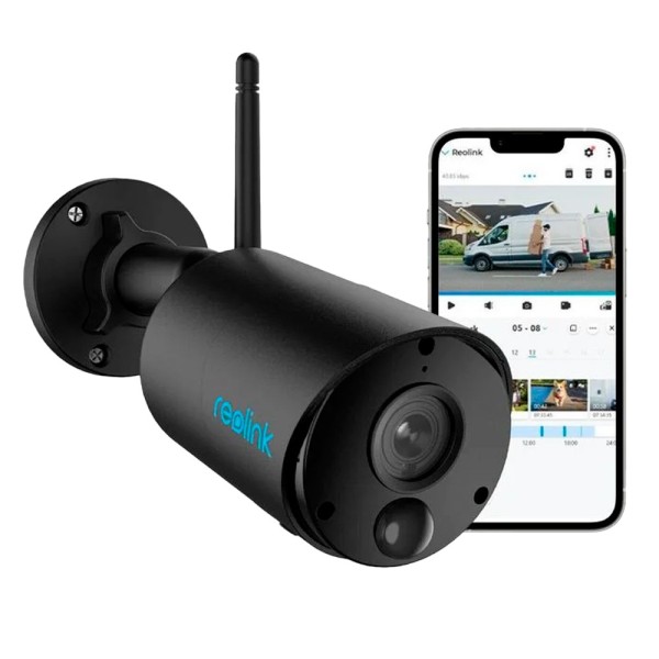 Reolink RL-Argus-B320-B Reolink Câmara Wi-Fi uma bateria - 3MP (2304 x 1296) - IR 10 m / sirene - Detecção / Veículos PIR humano