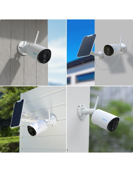 Reolink RL-Argus-B320-W Câmara Reolink WiFi Uma bateria - 3MP (2304 x 1296) - IR 10 M / Siren - Detecção / Veículos PIR humanos