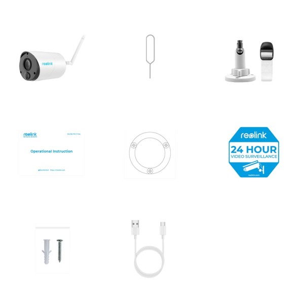 Comprar REOLINK RL-ARGUS-B320-W Reolink Camara WiFi a Batería - 3MP (2304 x 1296) - IR 10 m / Sirena - Deteccion PIR Humanos / V