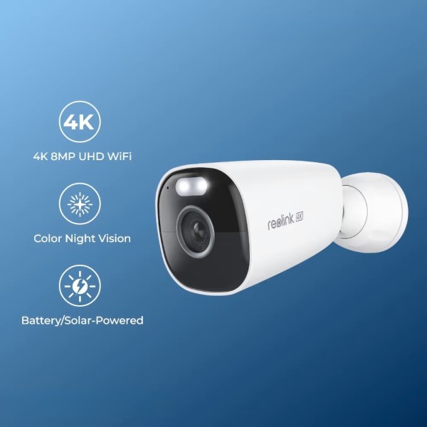 Acheter REOLINK RL-ARGUS-B340 Caméra WiFi Reolink sur batterie - 5 MP (2880 x 1616) - IR 10 m / Vision nocturne en couleur - PIR