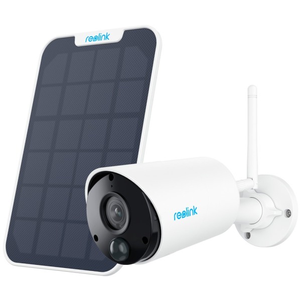Reolink RL-Argus-ECO-B320-Solararkit Reolink Câmara Wi-Fi Wi-Fi com painel solar - 3MP (2304 x 1296) - IR 10 m / siren - Detec