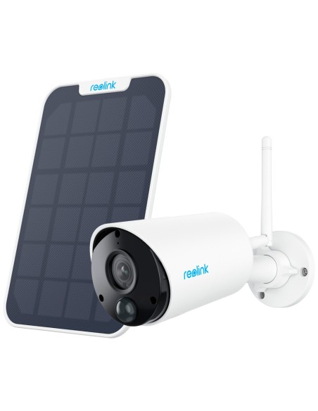 Reolink RL-Argus-ECO-B320-Solararkit Reolink Câmara Wi-Fi Wi-Fi com painel solar - 3MP (2304 x 1296) - IR 10 m / siren - Detec