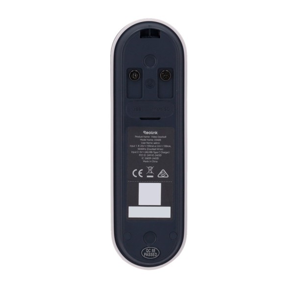 Acheter REOLINK RL-D340B Sonnette intelligente Reolink - 4 MP | Vue 150° x 150° - IR 10 m / - Détection des personnes / véhicule