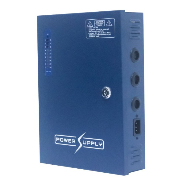Acquistare CCTV DIRECT CTD-625N Alimentatore in cassa metallica con 18 uscite 12V / 20A totali