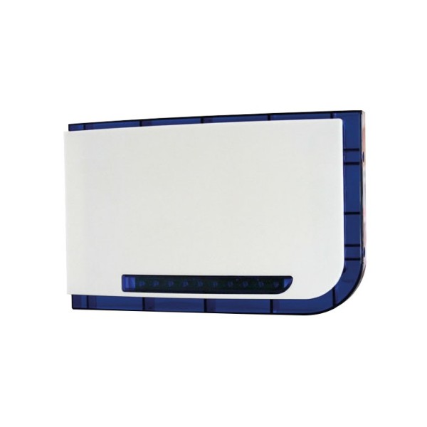 Por Demes Dem-827 Dem-827 Sirene exterior branco com flash azul