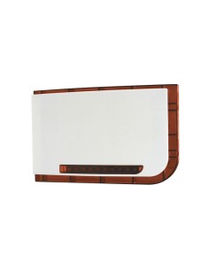 Por Demes Dem-828 Dem-828 Sirene Exterior Branca Com Flash Vermelho