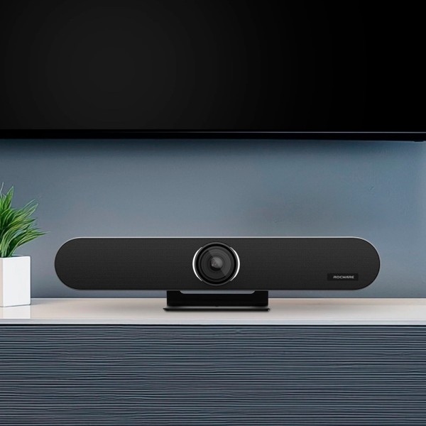 Comprar ROCWARE ROC-RB10 Barra de videoconferencia All in One - Resolución 4K - Ángulo de visión 120° - Micrófonos y altavoces i