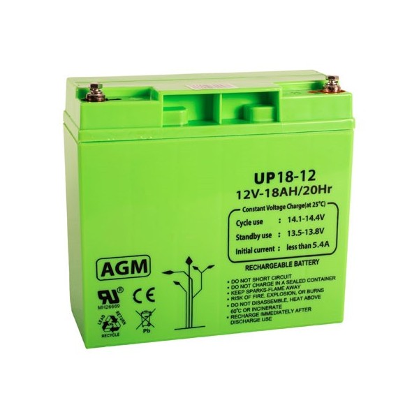 Por Demes Dem-7N SS_12V17AH Bateria 12V, 18 amp