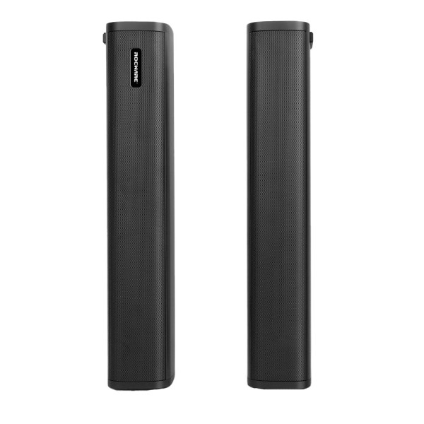 Kaufen ROCWARE ROC-S22 Lautsprecherpaar – Säulenlautsprecher – Aktiv – Elegantes Design – Für mittelgroße/große Räume