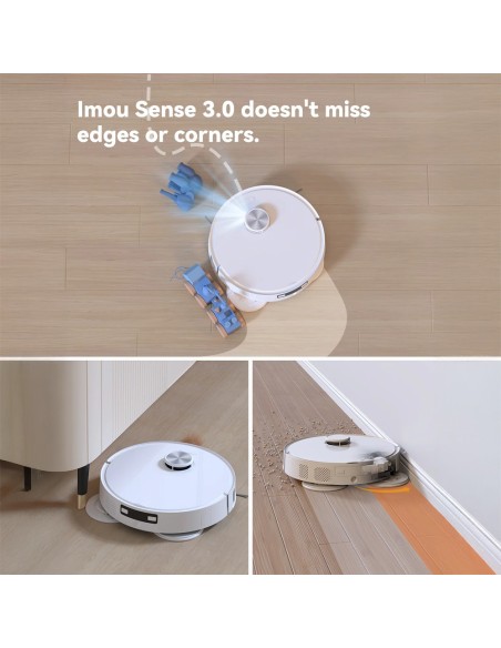 Imou rv-l31-c-11-imou robô robô robô aspirador de pó RV3 - 8500PA / 6400 mah - varredura, aspiração e mopeado - auto-empate - CA