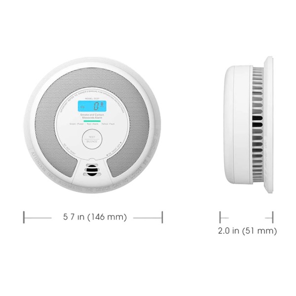 Kaufen X-SENSE SC07-W автономer CO- und Rauchmelder X-Sense – Ermöglicht das Verbinden von 24 Meldern über RF 868 MHz – Batterie