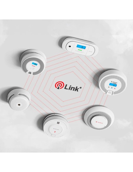 Comprar X-SENSE SC07-W Detector de CO y humo autónomo X-Sense - Permite conectar 24 detectores por RF 868MHz - Duración de la ba