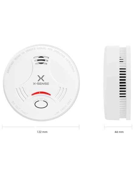Comprar X-SENSE SD11 Detector de humo autónomo X-Sense - Duración de la batería 10 años - Indicador luminoso de alarma - Alarma 