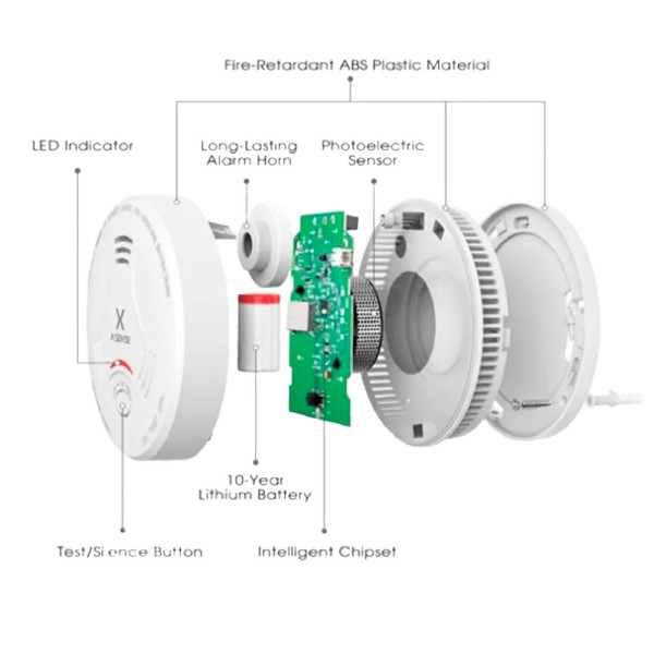 Kaufen X-SENSE SD11 автономный Rauchmelder X-Sense – Batterielaufzeit 10 Jahre – Alarm-LED-Anzeige – Alarm