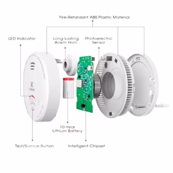 Acheter X-SENSE SD11 Détecteur de fumée autonome X-Sense - Autonomie de la batterie 10 ans - Indicateur lumineux d’alarme - Alar