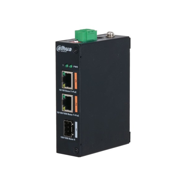 Dahua Dahua-1794N DH-PFS3103-1GT1ET-60-V2 Interruptor Dahua Não-Managnável 2 PoE + 1 SFP