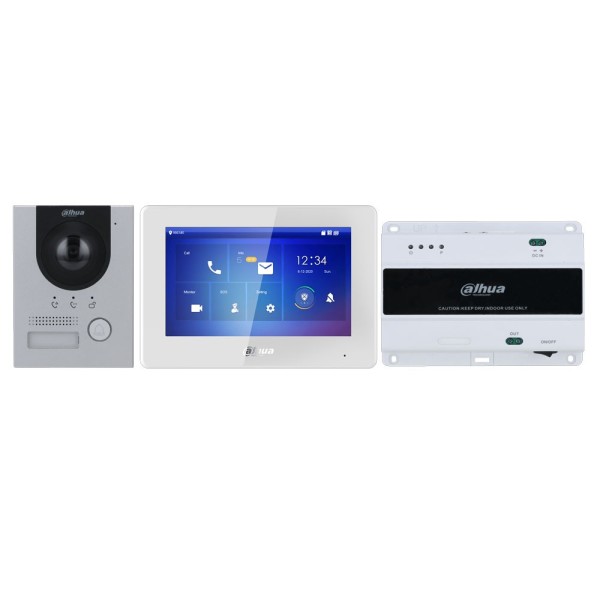 Dahua-DAHUA-3154-DHI-KTD01L(F)/DHI-VTO2202F-P-S3/DHI-VTH5422HW-Kit videoportero 2 hilos empotrado Dahua Serie KTD01L