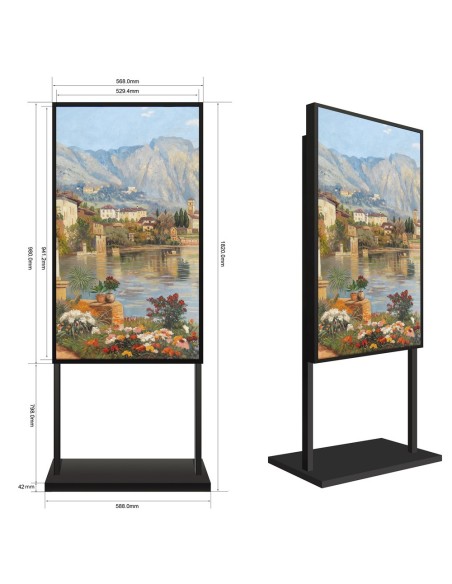 Comprar SAFIRE SF-43WF-FB Soporte de peana - Compatible con SF-43WF35-FHD - Altura 1.820 mm (con monitor) SF-43WF-FB