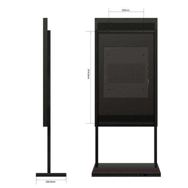 Acheter SAFIRE SF-49WF-FB Support de pied - Compatible avec SF-49WF50-FHD - Hauteur 1 816 mm (avec moniteur)