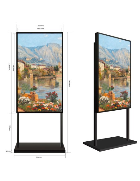 Kaufen SAFIRE SF-55WF-FB Standfußhalterung – kompatibel mit SF-55WF50-4K – Höhe 1.825 mm (mit Monitor)