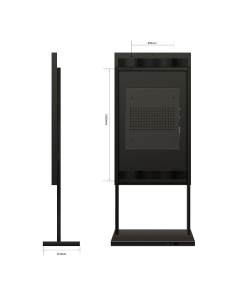 Kaufen SAFIRE SF-55WF-FB Standfußhalterung – kompatibel mit SF-55WF50-4K – Höhe 1.825 mm (mit Monitor)