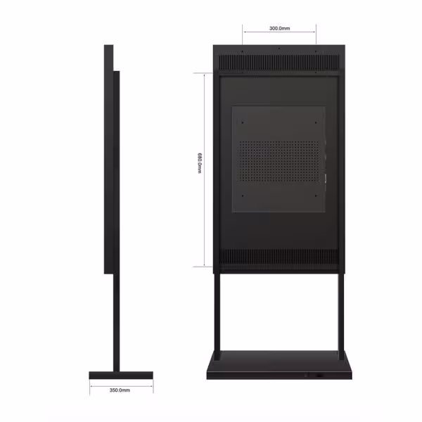 Acheter SAFIRE SF-65WF-FB Support sur pied - Compatible avec SF-65WF50-4K - Hauteur 1 934 mm (avec moniteur)