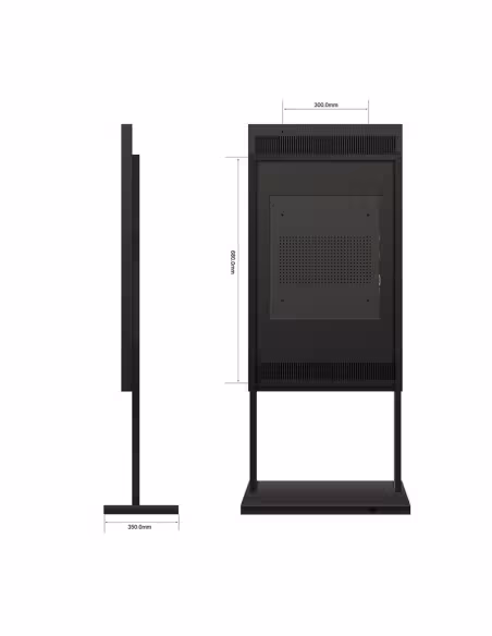 Acheter SAFIRE SF-65WF-FB Support sur pied - Compatible avec SF-65WF50-4K - Hauteur 1 934 mm (avec moniteur)