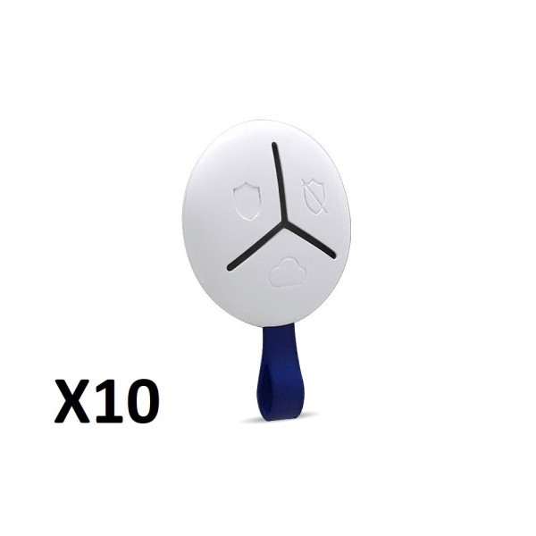 U-Prox Uprox-032-Pack10 U-Prox KeyFob Branco Pacote 10 Pack 10 U-Pro Contrans