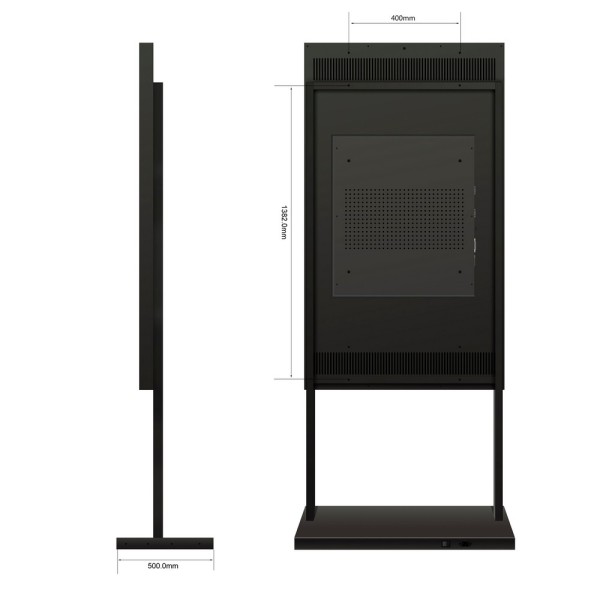 Kaufen SAFIRE SF-75WF-FB Standfußhalterung – kompatibel mit SF-75WF50-4K – Höhe 2.031 mm (mit Monitor)
