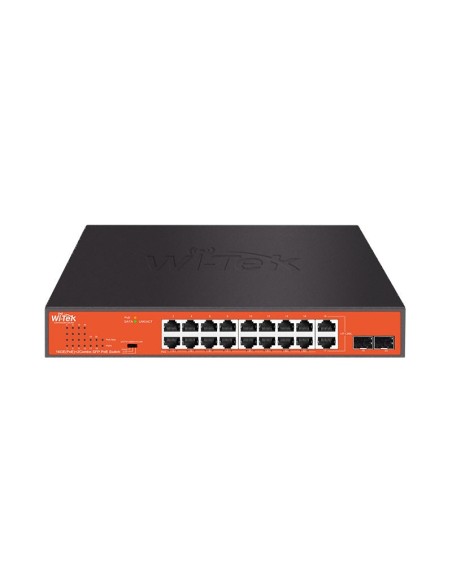 Acquista WI-TEK WITEK-0003 Switch PoE non gestito da 16 PoE Gigabit + 2 COMBO Gigabit