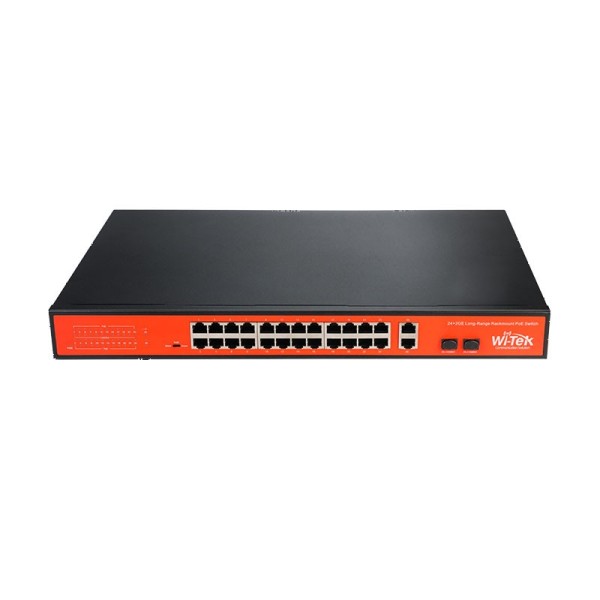 Kaufen Sie WI-TEK WITEK-0053 PoE-Switch, nicht verwaltet, 24 PoE + 1 RJ45 Gigabit + 1 Gigabit-Kombo