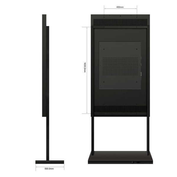 Acheter SAFIRE SF-86WF-FB Support de pied - Compatible avec SF-86WF35-4K - Hauteur 2,245 mm (avec moniteur)