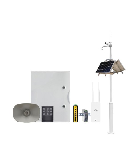 Acheter TOWNET SAM-4806 Kit solaire + mât + mégaphone + projecteur