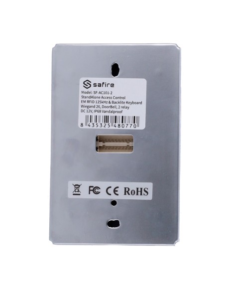 Comprar SIB SF-AC101-2 Control de acceso autónomo - Acceso por tarjeta EM y PIN - 2 salidas de relé, pulsador, sensor y timbre -