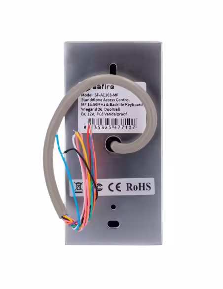 Comprar SAFIRE SF-AC103 Control de acceso autónomo - Acceso por tarjeta EM y PIN - Salida de relé, pulsador y timbre - Wiegand 2