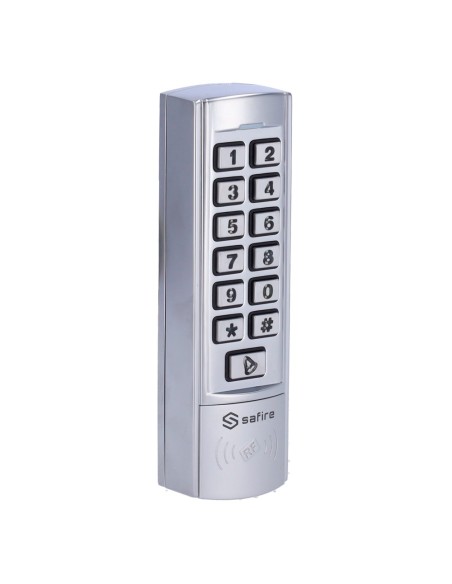 SIB SF-AC106 Controle de Acesso Autônomo - Em e Pin Card Access - Relé Saída, Botão e Bell - Wiegand 26 | Design 