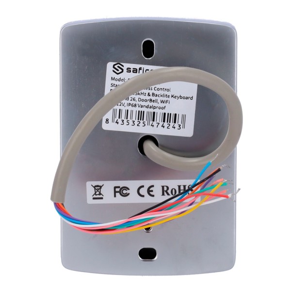 Comprar SAFIRE SF-AC109-WIFI Control de acceso autónomo - Acceso por tarjeta EM, PIN y APP - Salida de relé, pulsador y timbre -