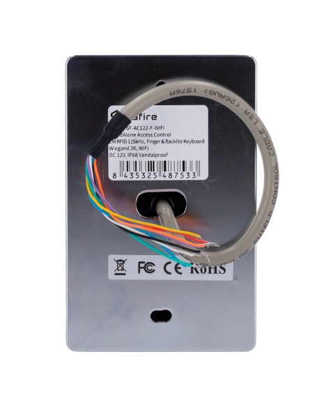 SIB SF-AC122-F-WIFI Controle de Acesso Autônomo - Acesso Pegada, Cartão Em Pino e Aplicativo - Relé e Botão Push - Wiegand 