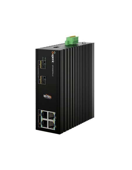 Acquistare WI-TEK WITEK-0066 Switch PoE gestibile L2 con 4 PoE+ Gigabit + 2 SFP Gigabit