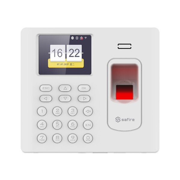 Acheter SAFIRE SF-AC3012KEMDW-IPW Contrôleur de présence - Empreinte digitale, carte EM et code PIN - 3 000 utilisateurs | 100 0