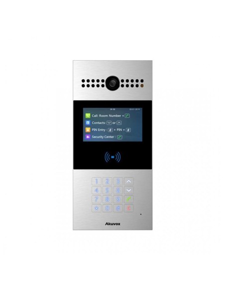 Akuvox Akuvox-9 R28A Playback Video Sip Akuvox com tela e teclado