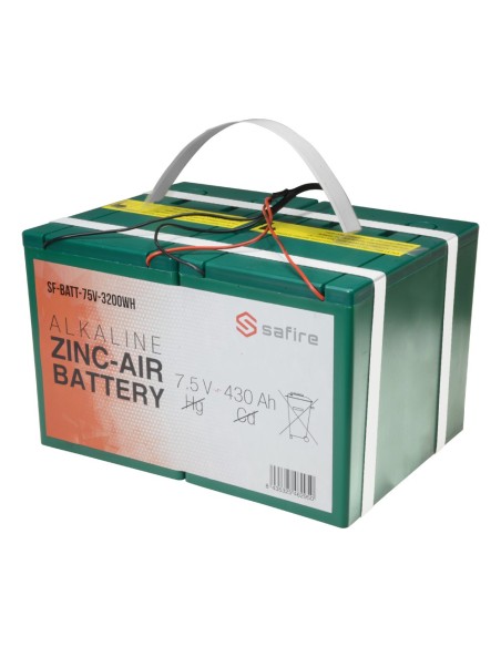 Kaufen SAFIRE SF-BATT-75V-3200WH Zink-Luft-Batterie – Spannung 7,5 V / Kapazität 3200 Wh – Dreifach-DC-Anschluss: Klinke, Mini-U
