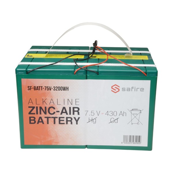 Acquistare SAFIRE SF-BATT-75V-3200WH Batteria zinco-aria - Tensione 7,5 V / Capacità 3200 Wh - Triplo connettore DC: Jack, mini 