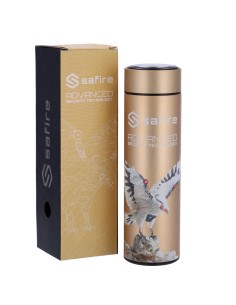Comprar SAFIRE SF-BOTTLE-HAWK Safire - Botella - Color oro - Anillo de sellado - Acero inoxidable 304 SF-BOTTLE-HAWK