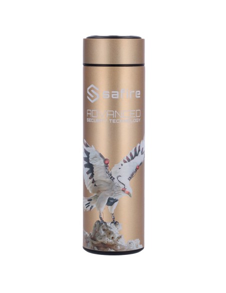 Comprar SAFIRE SF-BOTTLE-HAWK Safire - Botella - Color oro - Anillo de sellado - Acero inoxidable 304 SF-BOTTLE-HAWK