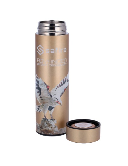 Comprar SAFIRE SF-BOTTLE-HAWK Safire - Botella - Color oro - Anillo de sellado - Acero inoxidable 304 SF-BOTTLE-HAWK