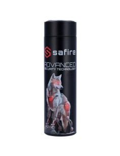 Comprar SAFIRE SF-BOTTLE-WOLF Safire - Botella - Color negro - Anillo de sellado - Acero inoxidable 304 SF-BOTTLE-WOLF 2