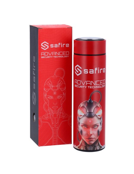 Comprar SAFIRE SF-BOTTLE-WOMAN Safire - Botella - Color rojo - Anillo de sellado - Acero inoxidable 304 SF-BOTTLE-WOMAN