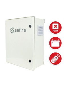 Acheter SAFIRE SF-BOX0812V-UPS-IP55 Safire - Armoire en polyester SMC - Dimensions extérieures 60x50x23 cm - Switch 8 ports