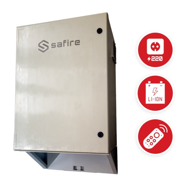 Comprar SAFIRE SF-BOX08220-BMS-IP55 Armario de poliéster carga rápida para farola - Diferencial, magnetotérmico y SPD - Dimensio